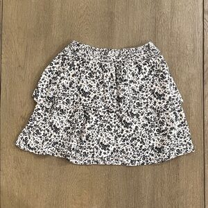 Old Navy Black and White Floral Women’s Multi Skirt
